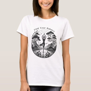 Camiseta Encontre Sua Harmonia com a Natureza Amantes do Yo
