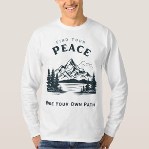 Camiseta Encontre sua paz caminhando pelo seu próprio camin