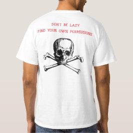 Camiseta Encontre suas próprias permissões Detecção de meta