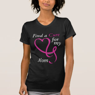Camiseta Encontre um Cancer de Cura/Coração/Mãe...