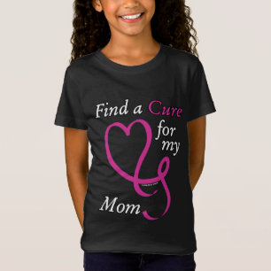 Camiseta Encontre um Cancer de Cura/Coração/Mãe...