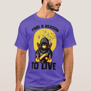 Camiseta Encontre Um Motivo Para Viver O Anime Ninjas Manga