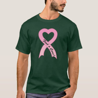 Camiseta Encontre um t-shirt dos homens da fita do rosa da