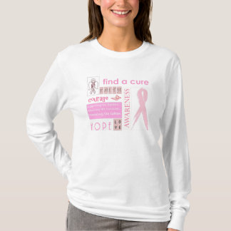 Camiseta Encontre uma Capa longa da cura