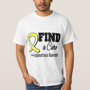 Camiseta Encontre uma consciência da endometriose da cura