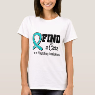 Camiseta Encontre uma doença renal Polycystic da cura (PKD