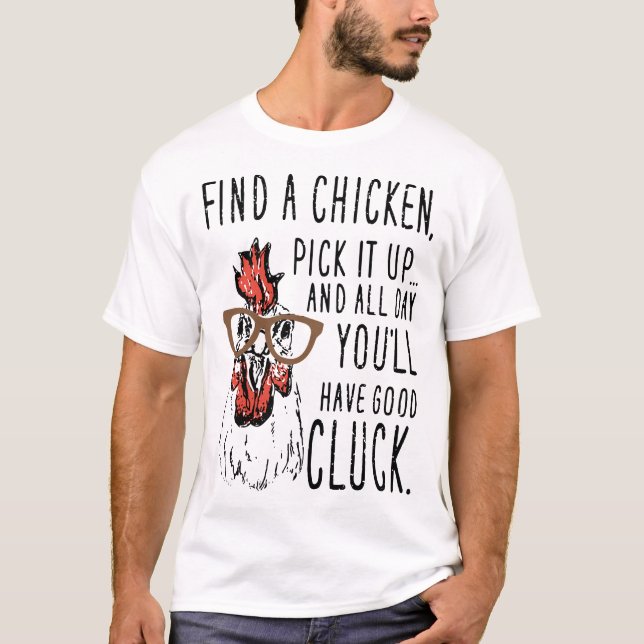 Camiseta encontre uma picareta do chickend ele acima e o (Frente)