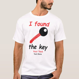 Camiseta Encontrei a Citação da Chave – Design de Amor & De