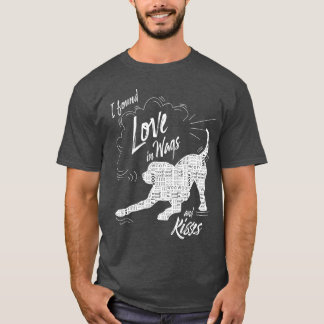 Camiseta Encontrei amor em Wags e Kisses Dog Lover