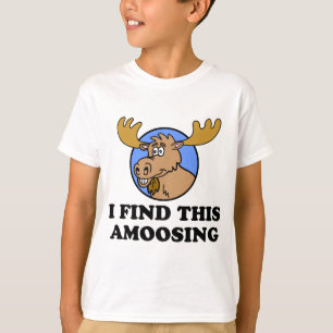 Camiseta Encontrei Este Engraçado Moose Pun