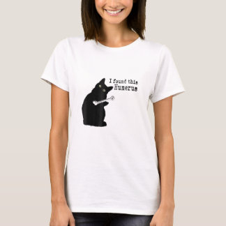 Camiseta Encontrei Este Humeroso Gato Humoroso No Dia Das B
