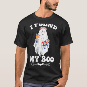 Camiseta Encontrei Meu Boo Ela Encontrou Seu Boo Casais Eng