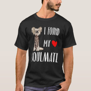 Camiseta Encontrei Meu Cachorro Chinês Prendido Melhor Amig