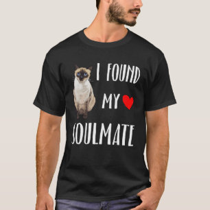 Camiseta Encontrei Meu Melhor Amigo De Gato Siamês