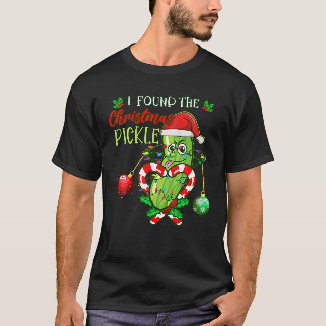 Camiseta Encontrei O Pickles De Natal Engraçado Ca Xmas (Frente)