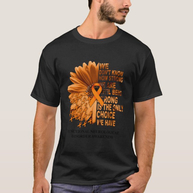 Camiseta Encontrem A Sensibilização Laranja Fita Que Não Sa (Frente)