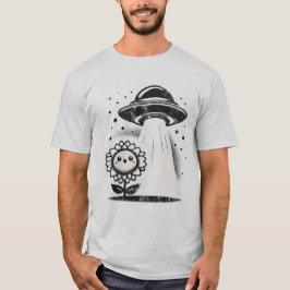 Camiseta Encontro Alienigena Divertido e Caprichoso - Flor