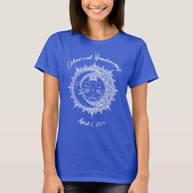 Camiseta Encontro Celestial Personalizado Eclipse (Frente)