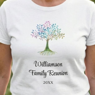 Camiseta Encontro da Árvore Genealógica Personalizada da Fa