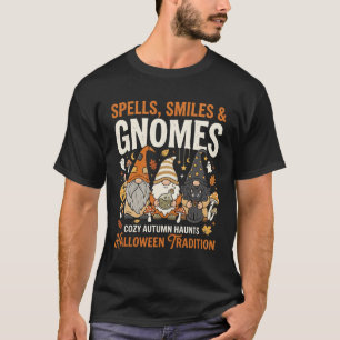 Camiseta Encontro de Gnomos Aconchegantes de Halloween