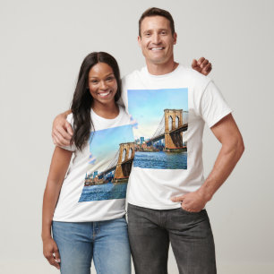 Camiseta Encontro de Nova York da Ponte do Brooklyn