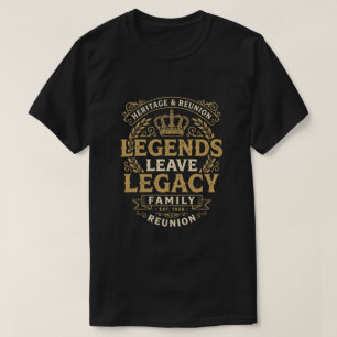 Camiseta Encontro de Reunião da Família Legado Patrimonial