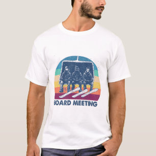 Camiseta Encontro de Snowboard Férias de Snowboarding Esqui