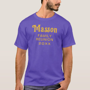 Camiseta Encontro de Sobrenome Francês Personalizado