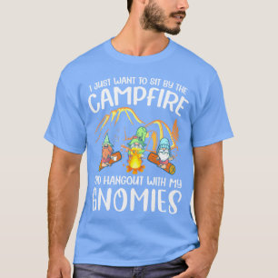 Camiseta Encontro Divertido de Gnome de Camping Com Meus Gn