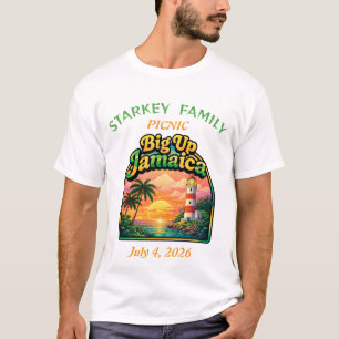 Camiseta encontro familiar jamaicano