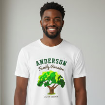 Encontro Familiar Nome Personalizado Árvore Verde