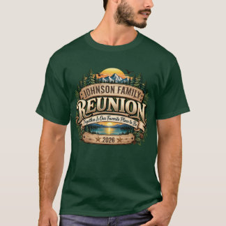 Camiseta Encontro Familiar Personalizado no Lago da Montanh