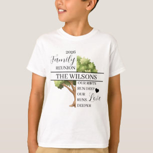 Camiseta Encontro Familiar Raiz e Amor Profundo Crianças