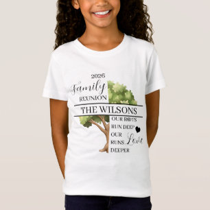Camiseta Encontro Familiar Raiz e Amor Profundo Menina Cria