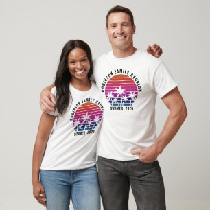 Camiseta Encontro Familiar Viagem de Férias de Verão Camise