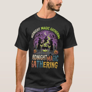 Camiseta Encontro Mágico da Meia-Noite de Halloween