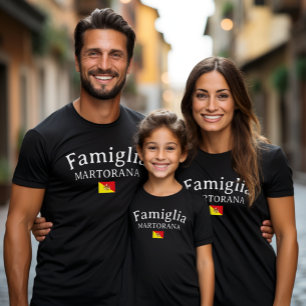 Camiseta Encontro Personalizado da Família Siciliana Famigl