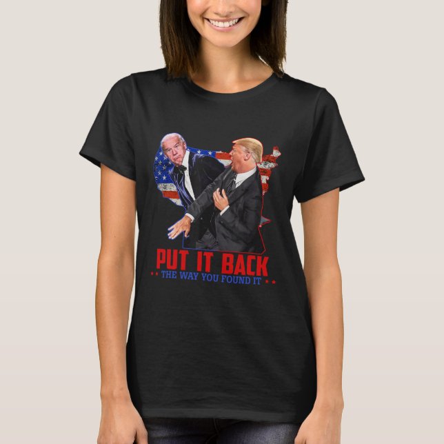 Camiseta Encontrou-O De Volta Como Encontrou-O Engraçada (Frente)