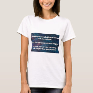 Camiseta Encorajamento à cotação positiva do Empath Warrior