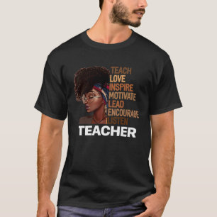 Camiseta Encorajamento de Chumbo Motivado por Professores A