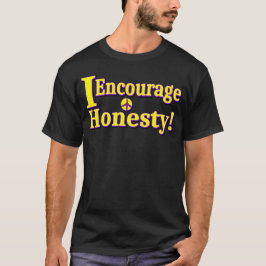 Camiseta "Encorajo a honestidade!" Design bonito. Comprar A