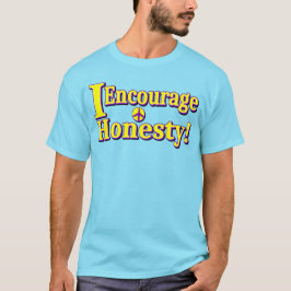 Camiseta "Encorajo a honestidade!" Design bonito. Comprar A