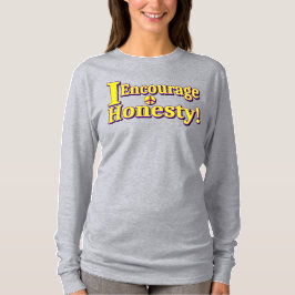 Camiseta "Encorajo a honestidade!" Design bonito. Comprar A