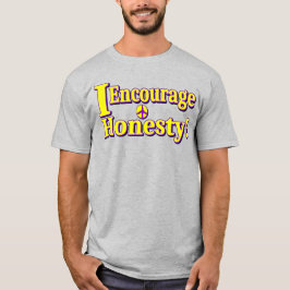 Camiseta "Encorajo a honestidade!" Design bonito. Comprar A