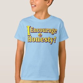 Camiseta "Encorajo a honestidade!" Design bonito. Comprar A