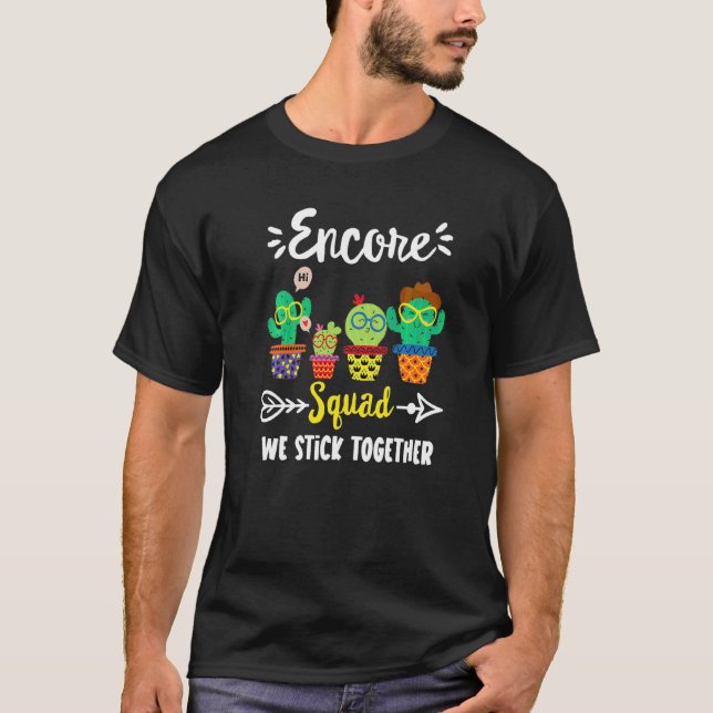 Camiseta Encore Squad School Cactus Team Encore Professor C (Frente)