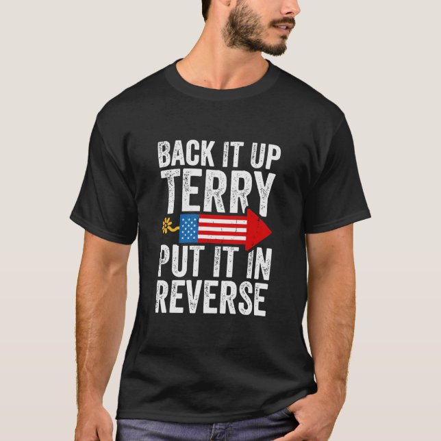 Camiseta Encoste-o Terry e coloque-o no reverso (Frente)