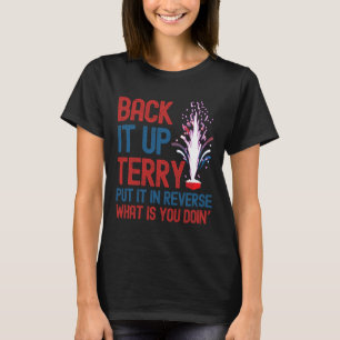 Camiseta Encoste-O Terry Shirt 4 De Julho Engraçado Volte