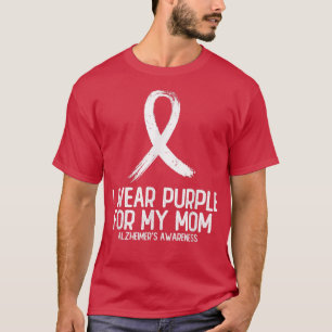 Camiseta End Alz, eu Visto roxo para minha mãe Alzheimers.