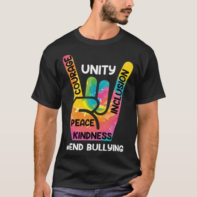 Camiseta End Bullying Awareness and Solidarity for handicap (Frente)